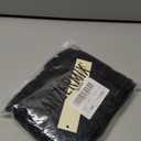 ANZERMIX Seamless Cotton Thongs for Women Underwear 6-Pack, Black, L