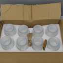 4 oz Clear Glass Mini Jars with Lids - Set of 8, Perfect for Yogurt, Jams, Honey and More