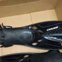 Cressi Tonga Short Adjustable Open Heel Fins, Black,  L/XL | US Man 9/13 | US Lady 10/14 | EU 42/47
