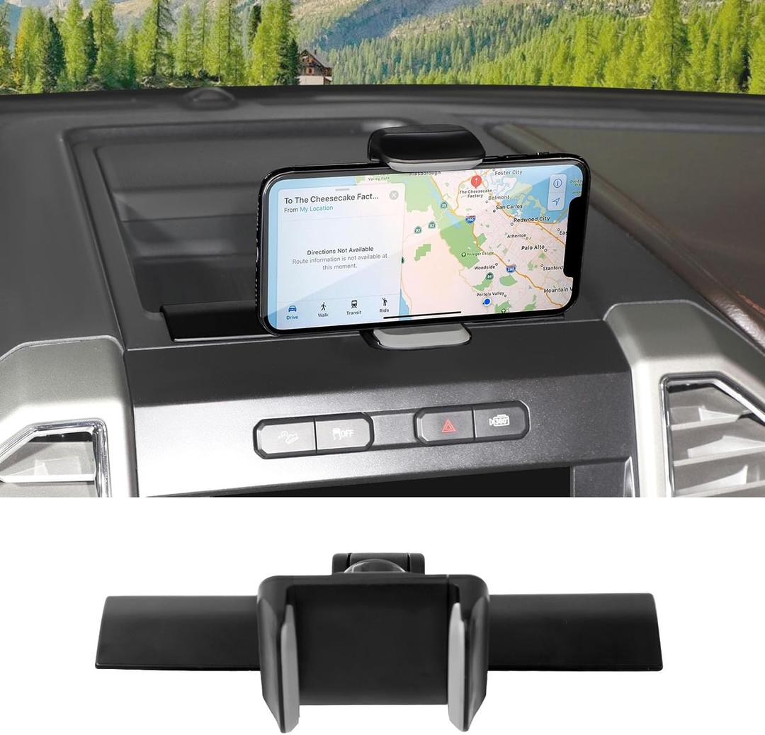 Dash Phone Holder with Metal Rod Fit for 2015-2020 Ford F150 Cellphone Phone Mount