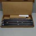 1 Diameter Curtain Rods Itself is 30 to 144 inch 1 Pack Fit 30-142 inch, 66 to 120 inch Window with Heavy Duty Adjustable Rod Matte Black Splicing Metal Extra Long Curtain Rod for Windows