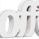 Rustic Distressed White Coffee Sign for Tabletop for 14", Wall Hanging Farmhouse Signs for Coffee Station, Wood Signs for Home Decor Kitchen Shelf Christmas