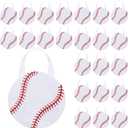 Shihanee 24 Pcs Baseball Party Favors Gift Bags with Handle Baseball Goodie Snack Treat Bag for Sport Theme Party Decorations Supplies