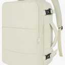 Taygeer Travel Backpack for Women, Carry On Backpack with USB Charging Port & Shoe Pouch, TSA 15.6" Laptop Back Pack Flight Approved, College Gym Bag Casual Daypack for Weekender Business Hiking,Beige