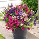 Mutcolor 8 Bundles Artificial Outdoor Flowers Fake Plastic Plants Faux UV Resistant Greenery Shrubs for Outside Decorations Garden Planters Pots Porch Window Box Arrangements(Mix Color)