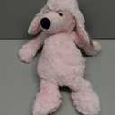 Plush Poodle Puppy Stuffed Animals Toys Pink Dog Dolls Gifts for Kids Boys Girls 12 Inches
