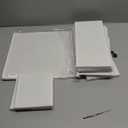 Criusia 6 Pack Clothes Drawer Organizer, Fabric Foldable Closet Dresser Drawer Organizer for Clothing, Bra Sock Underwear Drawer Organizer for Nursery Dorm Bedroom Organization (6 Bins, White)