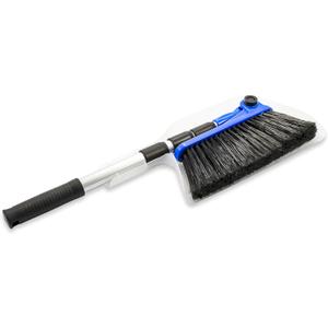 Camco Adjustable Broom and Dustpan - Portable & Compact Full Size Broom - Adjusts from 24-52 Inches, Ideal for RV, Marine, and Home Use (43623-A)