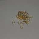 HAHIYO Paper Clips 2 inches (50mm) Length Gold Wide Paperclips Vinyl Coated Prevent Scratching Tearing The Pages Sturdy for Bookmark Organize Home Office School 30 Pack