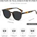 Polarized Trendy Sunglasses Womens, Suitable for All Face Shapes and 0utfits, UV400 Protection