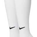 Nike Unisex Adult Baseball/Softball Over-The-Calf Socks (2 Pairs) (Small, White/Black)