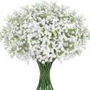 DomeStar 11 PCS Babys Breath Artificial Flowers Bulk, 21" Real Touch Fake Gypsophila Bouquet for Wedding Centerpieces, Home Table Decor, DIY Floral Arrangement