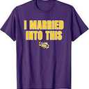 LSU Tigers I Married Into This Logo Officially Licensed T-Shirt, XXL