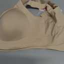 PoseFree Womens Seamless Wireless Supportive Bra Push Up Comfort Soft No Underwire Full Coverage T-Shirt Bra (Beige, XL)