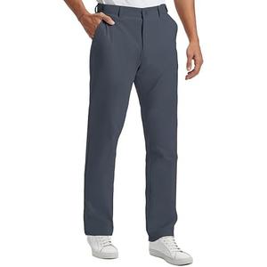 Bamas Mens Golf Pants Lightweight Quick Dry Anti-Slip Work Dress Pants 30"/32"/34" Stretch Casual Slacks with 4 Pockets XXL