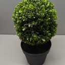 1 Pack  uv resistant Artificial Triple Ball Boxwood Topiary fake plants indoor outdoor realistic floor plants faux plastic plantas for home Garden Porch patio Entryway All-Weather corner office decor