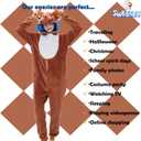 SWEETXIN Adult Unisex Onesie Pajamas Halloween Christmas Cosplay Costume Suit for Women and Men (M)