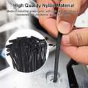 Nylon Universal Cable Tie Buckle: 120pcs Universal Push Mount Cable Zip Tie for Automotive Maintenance,Nylon Self Locking Cable Strap,Multipurpose Cable Ties Tool