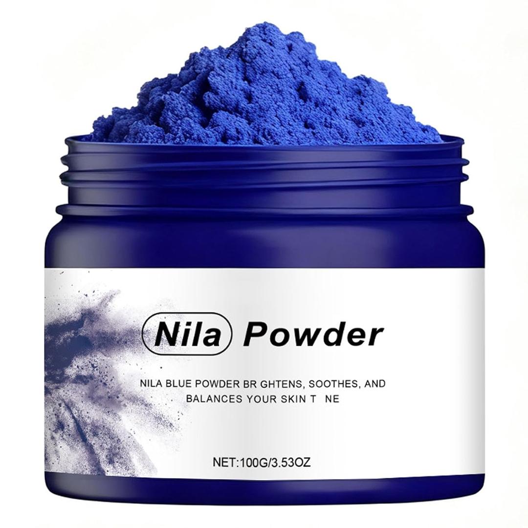 INSEEK Nila Blue Powder Mask for Face and Body, Deeply Moisturize Nourish, Improve Dull Skin, Clean Oil and Purify Pores, Natural Organic Blue Nila Powder for All Skin Types