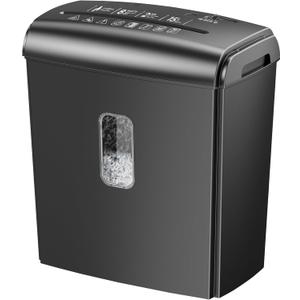 8-Sheet Micro-Cut Paper Shredder, P4 High Security, 4 Gallon Bin, 2-Minute Continuous Run, Home & Small Office Use