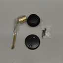 Tub Drain Linkage Assembly with Trip Lever, Bathtub Overflow Stopper Switch Hardware, Bathroom Trim Kit Cover Replacement (Two-Hole Faceplate + Drain Plug)