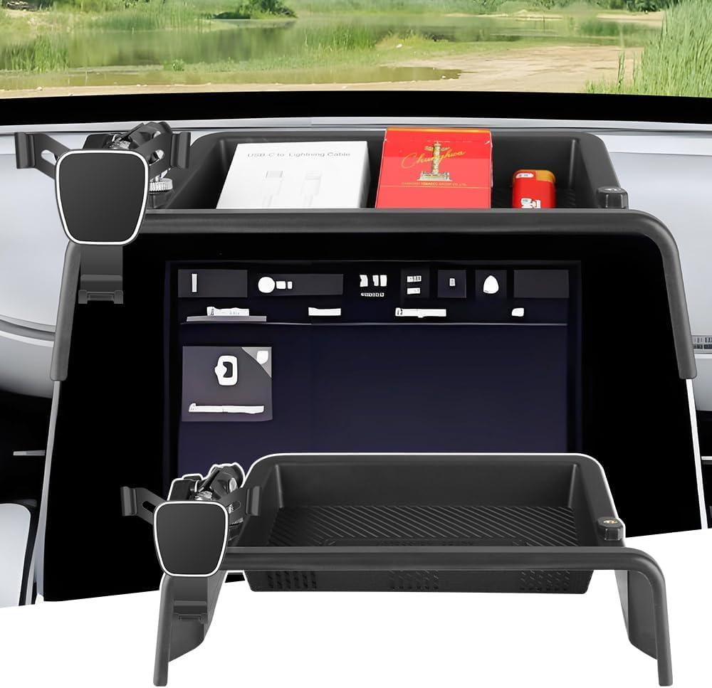 Car Phone Holder Center Console Organizer for Jeep Compass 2022-2026【Only 8.4-inch Screen】 Auto Accessories Navigation Bracket Interior Decoration Mobile Cell Phone Mount case