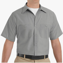 Red Kap Men's Industrial Work Shirt, Regular Fit, Short Sleeve 3XL
