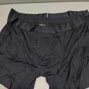 Men's Underwear 3 Pack Micro Modal Boxer Briefs Open Fly (Black, XXL)