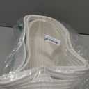 JMvicyroam Woven Basket,Small Rope Storage Bin with Handles & Ribbon Bag, Organizer for Shelves Closets,Gift Basket Empty for Birthday,Books,Dog Toys,White/2 Pack