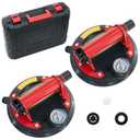 2 Pack 8" Suction Cup for Glass,Heavy Duty Glass Suction Cup Lifter with Metal Handle,Max Load 880lbs Industrial Windows Suction Cups Handle for Tile,Granite