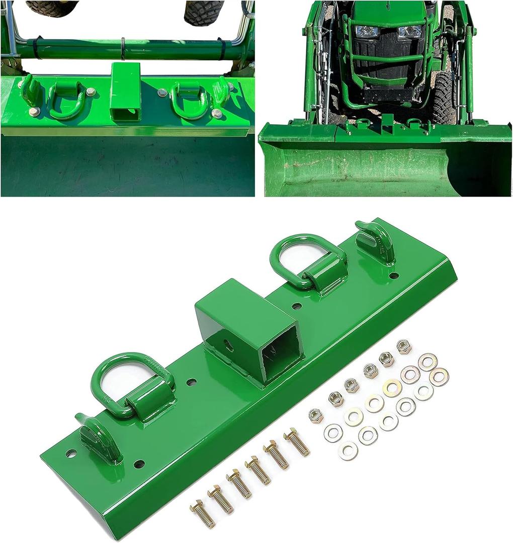 HECASA Tractor Grab Hooks 4.96" W  21.93" L Compact Tractor Bolt on Grab Hooks Compatible with John Deere John Deere 4100 4010 4110 4115 2320 2520 2720 2025r 2032r 2038r 2" Receiver