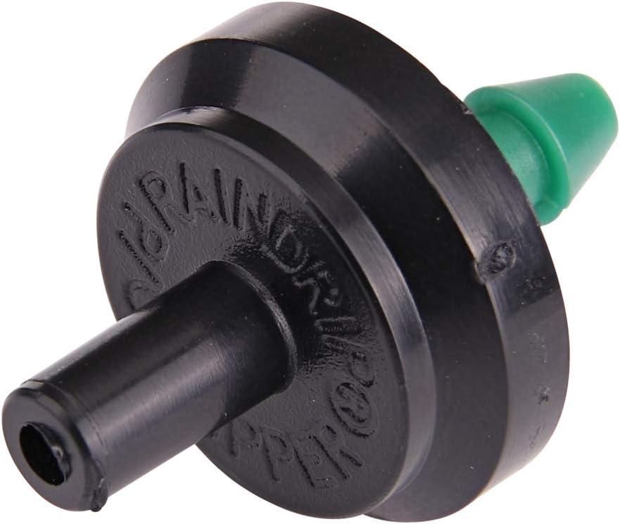Raindrip PC8050B 2 GPH Pressure Compensating Drippers, Drip Irrigation Emitters for Drip Irrigation Gardening System, Maintains Constant Water Flow, 50-Pack, Green