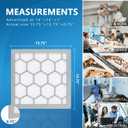 14x14x1 MERV 11 Air Filter,AC Furnace Air Filter,Reusable ABS Plastic Frame, 7 Pack Replaceable Filter Media (Actual Size: 13 3/4" x 13 3/4" x 3/4")