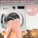 Electric Blanket Wearable with Foot Pockets & Sleeves, Electric Heated Snuggle Blanket, Flannel & Sherpa Heating Throw with 10 Heat Settings, 1-12 Hours Auto Shut-Off, 50"70", Pink