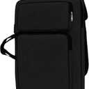 PENINSULA LOVE 8K Art Portfolio Carry Bag Waterproof Artist Portfolio Case Portable Artist Tote Bag Adjustable Art Supplies Storage Backpack Canvas Carrying Case with Tote for Men Women (black)