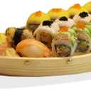 Kichgather 14.5 Wooden Sushi Serving Tray Boat Plate for Restaurant or Home