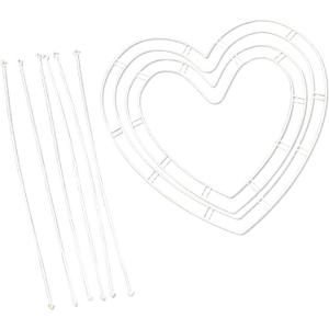 Heart Shaped Flower Bouquet Frame for Wedding Bouquets and Floral Arrangements