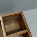 VaeFae Acacia Wood Caddy Organizer, Napkin and Paper Plate Holder, Wooden Utensil Holder, Silverware Caddy for Kitchen, Camping, Party (Large)