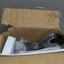 Small Round Side Table, Black Round End Table with Storage, 2-Tier Modern Accent/Bedside Table for Living Room, Bedroom-Black (1PC)