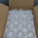 Clear Glass Christmas Ornaments, 3.15 inch DIY Christmas Ornaments Balls, Glass Ornaments for Crafts Fillable - 12 PCS