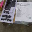 CAP Barbell Power Rack with Pull Up Bar & Attachments - Squat Rack & Strength Training Power Cage for Home Gym - Red