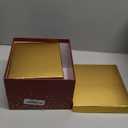 Teenyyou 5 Valentine's Day Burgundy Square Nesting Boxes Decorative Gift Boxes with Lid and Ribbon 5 Assorted Sizes Wrap for Valentine, Anniversary, Birthday