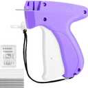 Stitch Gun for Clothes Quick Clothing Fixer & Tagging Gun with 6 Needles 1000 Black+1000 White Fasteners, Handheld Sewing Tool for Instant Repairs, Quilting, Retail Price Tags No Thread Needed Purple 2pack