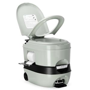 Kohree 6.34 Gal Portable Toilet for Adults: Large Capacity with Wheels