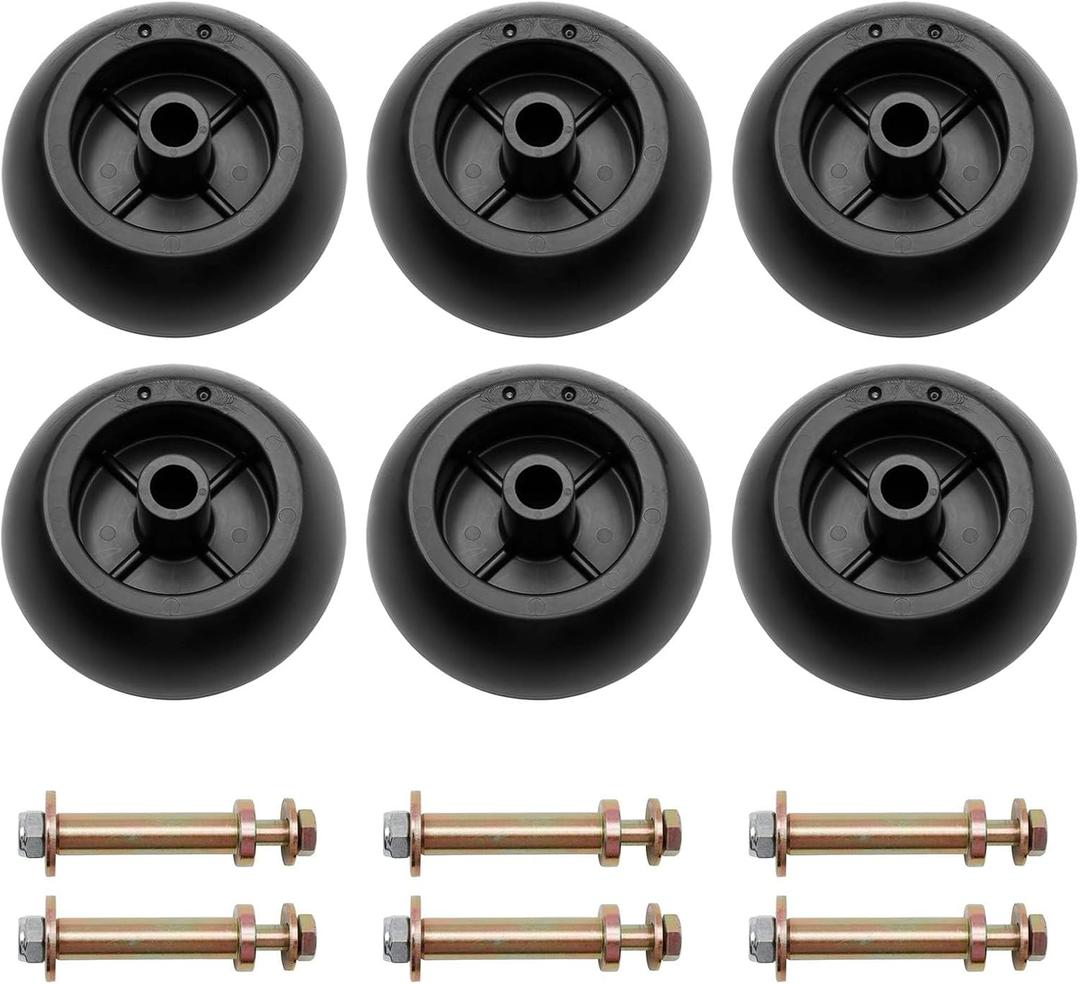Mower Anti Scalp Deck Wheel Kit Set of 6 Compatible with Bad Boy 022-5234-98 Exmark 103-4051 103-7263 & Many Bore 5/8" Wheel Size