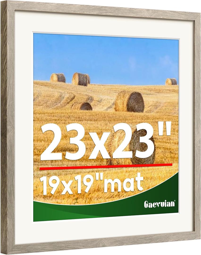 23x23 Frame, Distressed Farmhouse Wood Texture Picture Frame