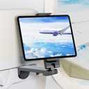 Airplane Tablet Holder Mount, Travel Essential Handsfree Tablet Stand for Flying with Multi-Directional 360 Degree Rotation, Compatible with iPad/Galaxy Tabs (Only Fits 711" Tablets)