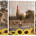 Artsbay Farm Animal Wall Art Cow Rooster Pig Pictures Painting Vintage Farmhous Home Decor 16 x 20 Inches x 3pcs