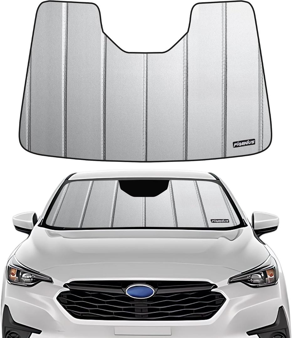 Pigenius Windshield Sunshade for Subaru Crosstrek 2024-2026, Impreza 2024-2026 Front Window Shade - Safeguard