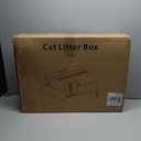 Enclosed XXXXL Stainless Steel Litter Box, 28" L x 20" W x 17" H, Side Entry Extra Large Metal Cat Litter Box with Lid for Big & Multiple Cats, Removable Enclosure, Anti-Leakage,Easy to Clean